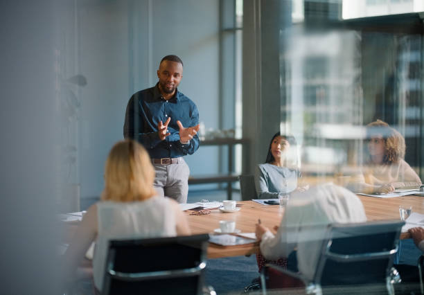 Our team in a meeting